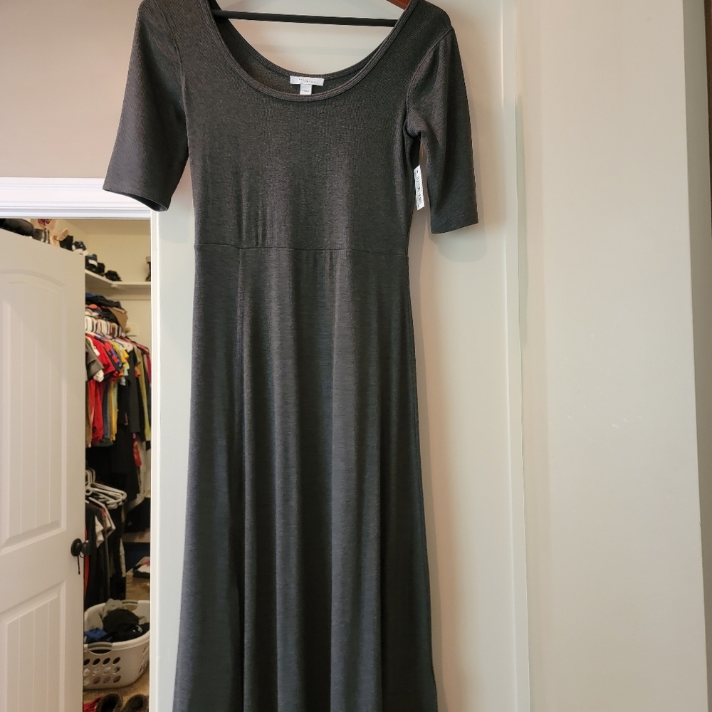 Gray knit dress, size XS